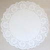 12-Pz-Centrino-In-Carta-32-Cm-Sotto-Torta-Bianco-Pizzo-Nozze-Festa-Matrimonio