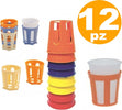 12 PZ SOTTOBICCHIERI REGGIBICCHIERI IN PLASTICA REGGI SOTTO BICCHIERI BICCHIERE  Trade Shop italia - Napoli, Commerciovirtuoso.it