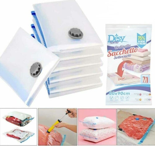 12-Sacchetti-Sottovuoto-Salvaspazio-90x60-Buste-Sacco-Salva-Spazio-Abiti-Piumoni