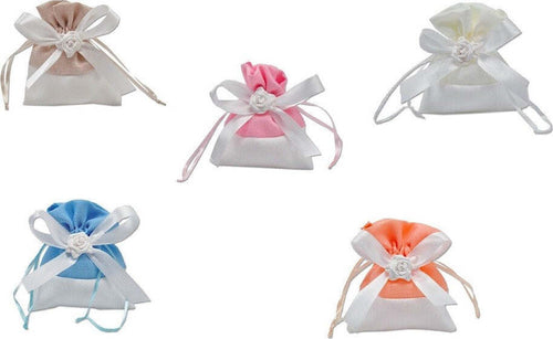 12 Sacchetti Stoffa Porta Confetti Rosa Bianca Matrimonio Battesimo Bomboniera Casa e cucina/Hobby creativi/Materiali per hobby creativi/Forniture per feste/Bomboniere Trade Shop italia - Napoli, Commerciovirtuoso.it
