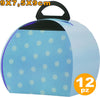 12 SCATOLE POIS PORTA TORTA DOLCE CONFETTI COMPLEANNI NASCITA BATTESIMO FESTE  Trade Shop italia - Napoli, Commerciovirtuoso.it
