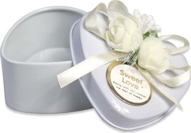 12 SCATOLINE IN LATTA A FORMA DI CUORE BOMBONIERA SEGNAPOSTO PORTA CONFETTI Casa e cucina/Hobby creativi/Materiali per hobby creativi/Forniture per feste/Bomboniere Trade Shop italia - Napoli, Commerciovirtuoso.it