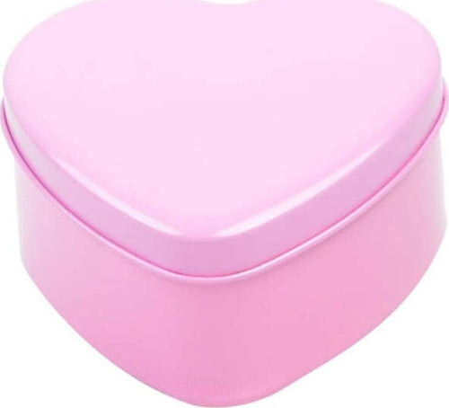 12-Scatoline-In-Latta-A-Forma-Di-Cuore-Bomboniera-Segnaposto-Portaconfetti-Rosa