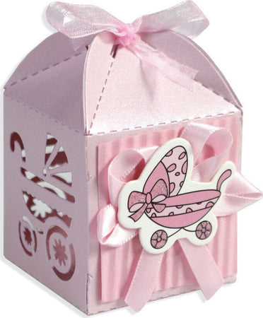 12 SCATOLINE PORTA CONFETTI BOMBONIERA NASCITA BATTESIMO BIMBA ROSA CARROZZINA Casa e cucina/Hobby creativi/Materiali per hobby creativi/Forniture per feste/Bomboniere Trade Shop italia - Napoli, Commerciovirtuoso.it