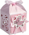 12-Scatoline-Porta-Confetti-Bomboniera-Nascita-Battesimo-Bimba-Rosa-Carrozzina
