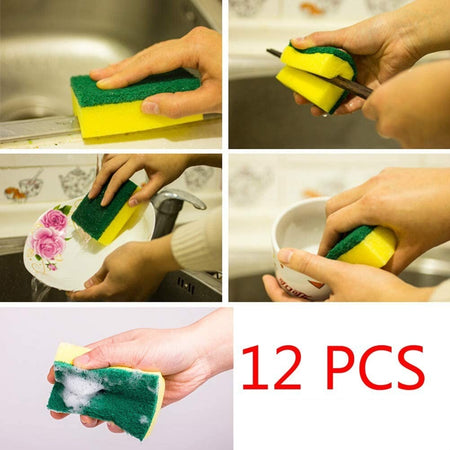 12 Spugna Per Lavare Piatti Spugnetta Con Retina Giallo Verde Graffietta Cucina Casa, arredamento e bricolage > Cucina > Accessori cucina Trade Shop italia - Napoli, Commerciovirtuoso.it