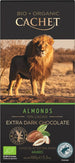 12 Tavolette di Cachet mandorle cioccolato extra fondente tavolette 100g (consegna gratuita )