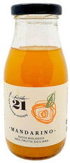 12 X Succo Di Mandarino Siciliano 25 Cl Spremuta Pura 100% Mandarini Bio Siciliani Senza Zuccheri E Conservanti Secolo21