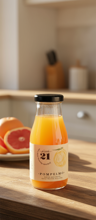 12 X Succo Di Pompelmo Rosa 25 Cl Spremuta Pura 100% Pompelmo Rosa Siciliano Bio Senza Zuccheri E Conservanti Secolo21