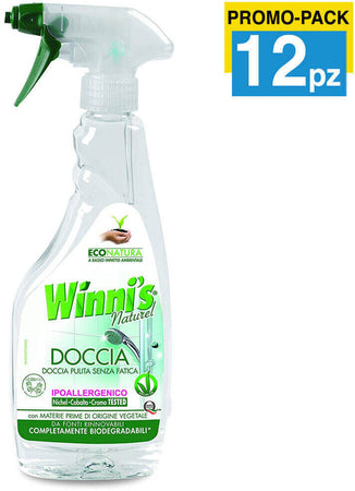 12 x Winni's Naturel Doccia Pulita Senza Fatica Promo Pack 12 Bottiglie 500ml