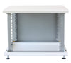 Armadio Rack 19'' ideale per Accumulatori Fotovoltaico 8U P600mm Bianco