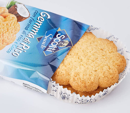 120x Gemma Di Riso Al Cocco Riso Scotti Snack 35 Gr Biscotti al Cocco Confezionati Mono Porzione Alimentari e cura della casa/Pasticceria e prodotti da forno/Biscotti/Assortiti Non solo alimenti - Albano Laziale, Commerciovirtuoso.it