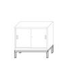 Base di rialzo per armadio metallico cm.120x60