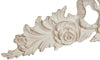 Biscottini Sopraporta in legno finitura bianco anticato L73xPR4xH26 cm Made in Italy