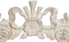 Biscottini Sopraporta in legno finitura bianco anticato L73xPR4xH26 cm Made in Italy