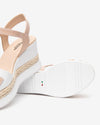 Nero Giardini sandali donna bianco con zeppa E513552D707