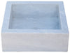 Biscottini Acquaio in marmo bianco L40xPR40xH16 cm Vasca realizzata completamente