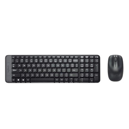 Logitech Kit Tastiera+mouse Wireless Slim Usb Nero Mk220 920-003721