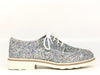 MUSACCO Scarpa allacciata donna glitter argento