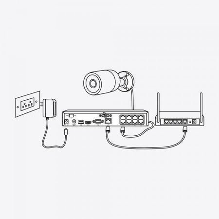 Telecamera di Sicurezza IP 8MP 4K PoE IP67, Serie P330