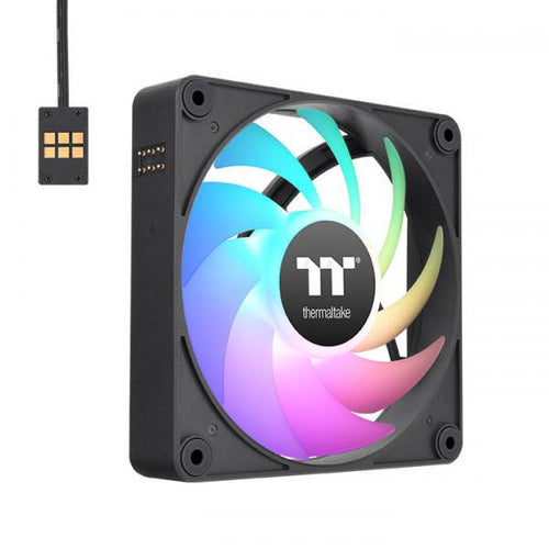 Thermaltake CL-F182-PL14SW-A sistema di raffreddamento per computer Case per computer Ventilatore 14 cm Nero 3 pz (Thermaltake CT140 EX ARGB PC Cooling F)