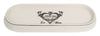 Biscottini Set bagno Savons Superfines 4 pezzi in porcellana bianca decorata L25xPR10xH21 cm
