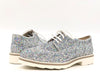 MUSACCO Scarpa allacciata donna glitter argento