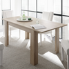 Tavolo Gliese con gambe e piano in MDF, design moderno, per arredo interno 137/185 x 90 h 76 cm