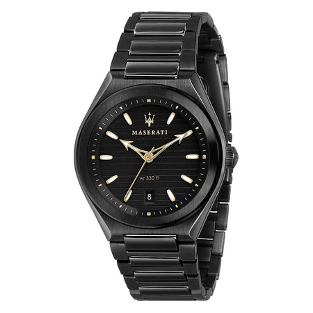 Orologio MASERATI uomo Triconic acciaio total black