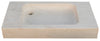 Biscottini Biscottini Acquaio Vasca Marmo Bianco 89x52x13 Lavandino Lavello Fatto a Mano