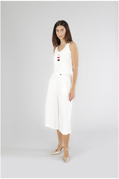 PANTALONI AMPI CON PINCES