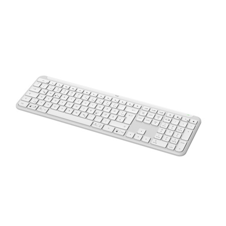 Logitech K950 Signature Slim tastiera Ufficio RF senza fili + Bluetooth QWERTZ Tedesco Bianco