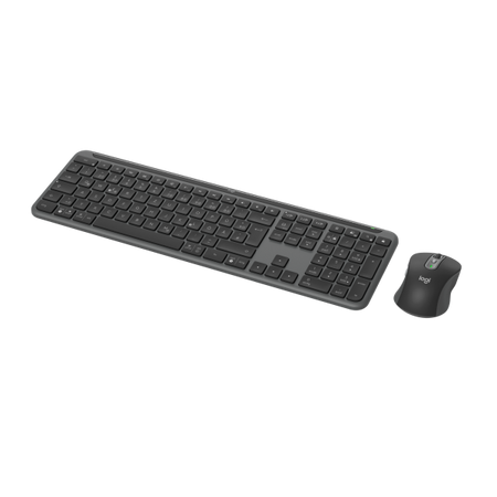 Logitech MK950 Signature Slim tastiera Mouse incluso Ufficio RF senza fili + Bluetooth QWERTZ Tedesco Grafite