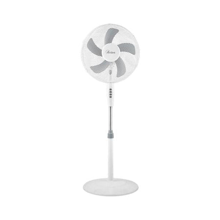 ARDES BRISA (AR5BR41PB) - VENTILATORE A PIANTANA CON PALA COLORATA 40CM, 40W 3 VELOCITA'' BIANCO