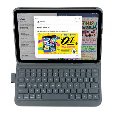 DEQSTER Slim PRO Keyboard fr iPad 10.9 [10. Gen.], iPad Air 11 [4./5. Gen.] und iPad Pro 11, QWERTY Layout (SLIM PRO KEYBOARD 10.9IN [10 - GEN.]/IPAD AIR/IPAD PRO 11IN UK-)