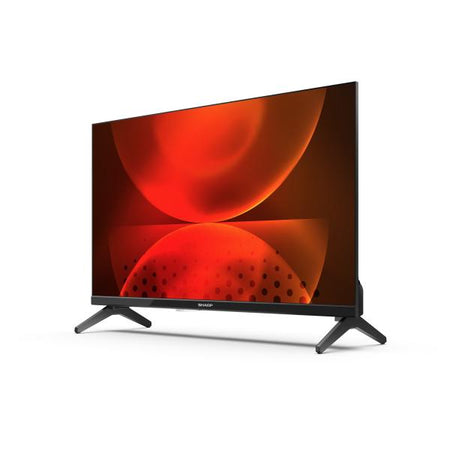 Televisore Sharp 24fh2ea - Display 24 Pollici Led - 1366x768 Hd - DvB-T2/c/s2 - Slot Ci+, 3x Hdmi, 2x Usb, Lan, Wifi - Android Tv - Vesa - Nero