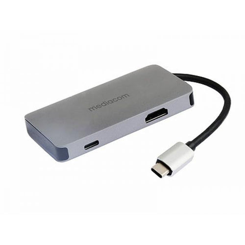 Mediacom MD-C311 e' una docking consente di alimentare il tuo notebook collegando a essa lalimentatore Type-C del notebook.