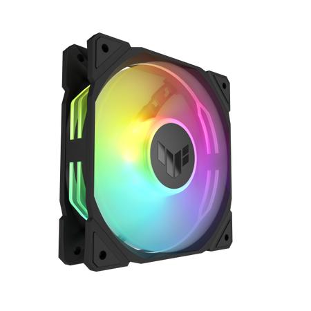 ASUS TUF Gaming TR120 ARGB - Gehuselfter-Kit - Reverse-Lfterbltter - 120 mm - Schwarz (Packung mit 3)