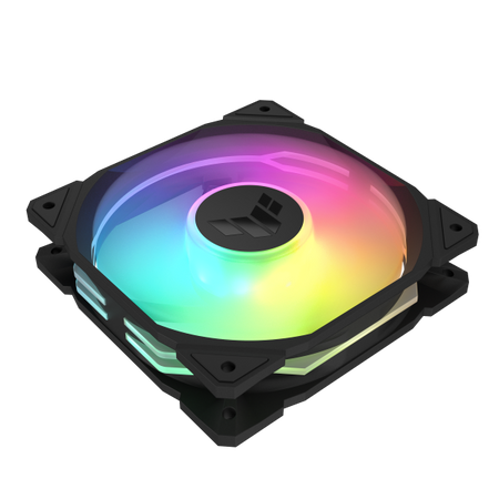 ASUS TUF Gaming TR120 ARGB - Gehuselfter-Kit - Reverse-Lfterbltter - 120 mm - Schwarz (Packung mit 3)