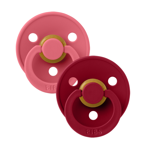 Set 2 Ciucci BIBS Colour Corallo Rubino 6 mesi +