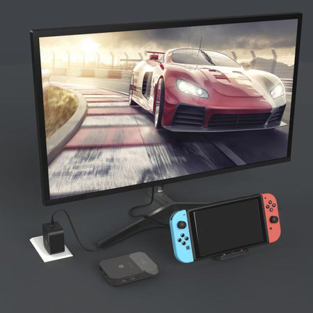 j5create JCD620-N docking station per dispositivo mobile Nero, Grigio (MINI DOCKING STATION - NINTENDO SWITCH)