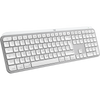 Logitech MX Keys S for Mac tastiera Ufficio RF senza fili + Bluetooth QWERTZ Tedesco Alluminio, Bianco