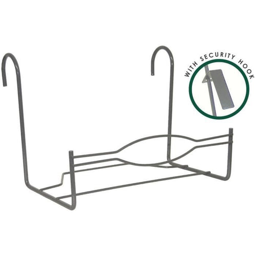 Supporto per balcone grande - GARDEN ID - 35 x 18 cm Antracite - Ganci sicuri - Dimensioni pratiche - Robusto