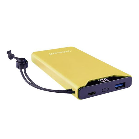 INTENSO POWER BANK F10000, PD, QUALCOMM QUICK CHARGE 3.0, DIGITAL PERCENTAGE DISPLAY, GIALLO
