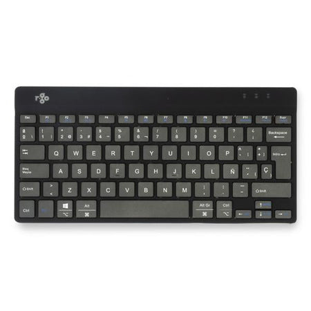 R-Go Tools RGOCOESWLBL tastiera Universale Bluetooth QWERTY Spagnolo Nero (R-Go Compact Break keyboard, - QWERTY [ES], bluetooth, black)