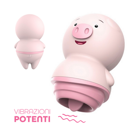 Vibratore Clitorideo Licking Mini Stimolatore Lecca Clitoride Toy Ricaricabile