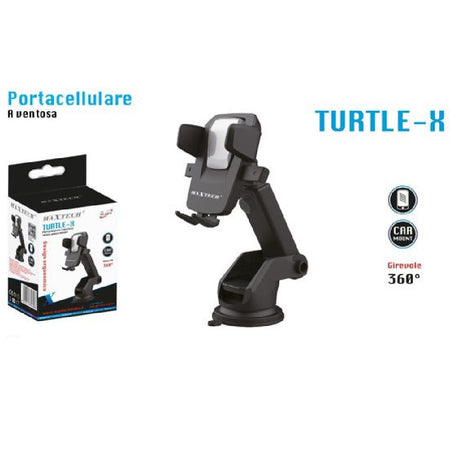 Portacellulare A Ventosa Per Smartphone Universale Da Auto In Pvc Maxtech Pt-c015