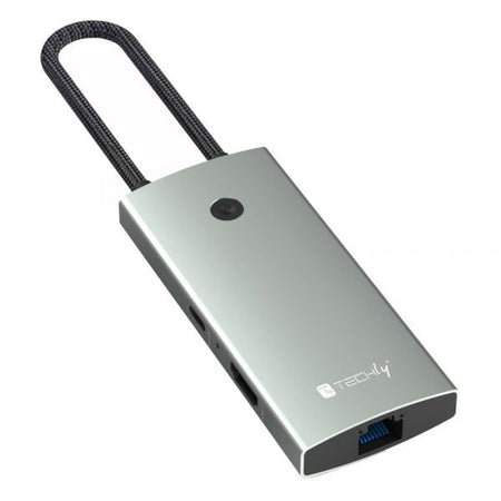 Docking Station Multifunzione Hub USB-C 6 in 1 con interruttore