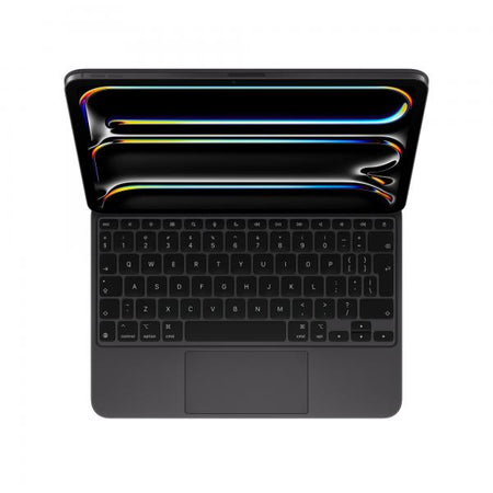Apple Magic Keyboard QWERTY Inglese Nero (Apple Magic Keyboard - Keyboard and folio case - with trackpad - backlit - Apple Smart connector - QWERTY - International English - black) - Versione UK