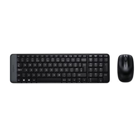 Logitech Wireless Combo MK220 tastiera Mouse incluso RF Wireless QWERTY International EER Nero